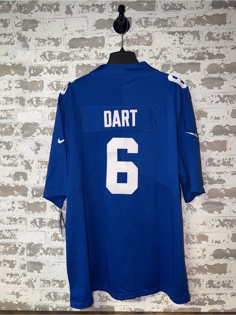 NWT! NFL NY Giants Royal Blue Men's Football Jersey - Jaxson Dart # 6 - Picture 4 of 8